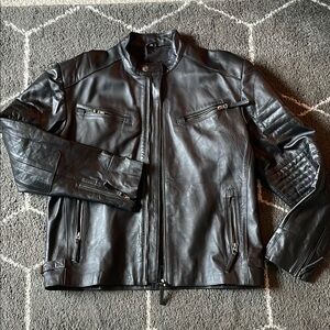 Men's Black Leather Jacket